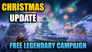 WoWS Legends Christmas Update: FREE LEGENDARY SHIPS &amp; MASSIVE GIFTS!