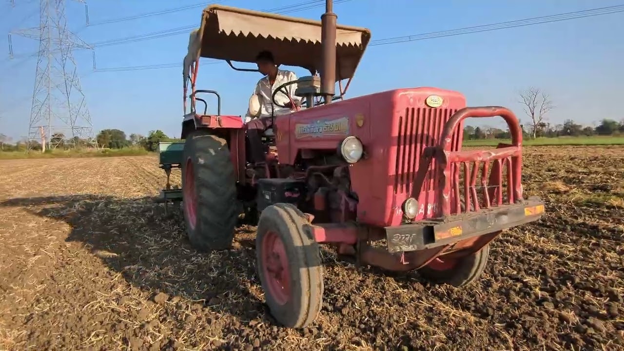 #mahindra575di   उड़द की बोनी   Ki sorobaat ho chuki h  #vlogar #farming 