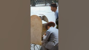 Mailman collects mail in 1903 - Restored Footage