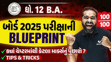 BA Board Exam Blueprint 2025 Std 12| Blueprint With Sample Paper & Most IMP Questions