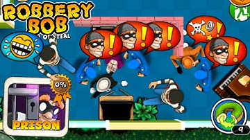Robbery Bob - Prison vs Robbery Bob 2 Gameplay Walkthrough Ep 83