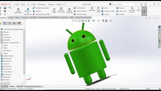 Curso básico de SolidWorks / tutorial 05 / Logo Android