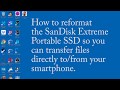 Comment reformater le ssd portable sandisk extreme en exfat