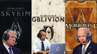 Trump, Biden and Obama debate which Elder Scrolls is best. #memes #ai screenshot 5