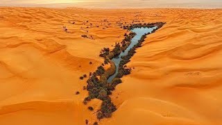شاهد جمال صحراء الجزائر الذهبية من الطائرة (حاسي تيريرين - تمنراست )