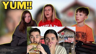 Graham Family Reacts To Brits try Applebee's for the first time