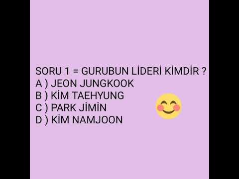 BTS ' İ NE KADAR İYİ TANIYORSUN ?  ( TEST GİBİ BİŞEY 😂 ... )