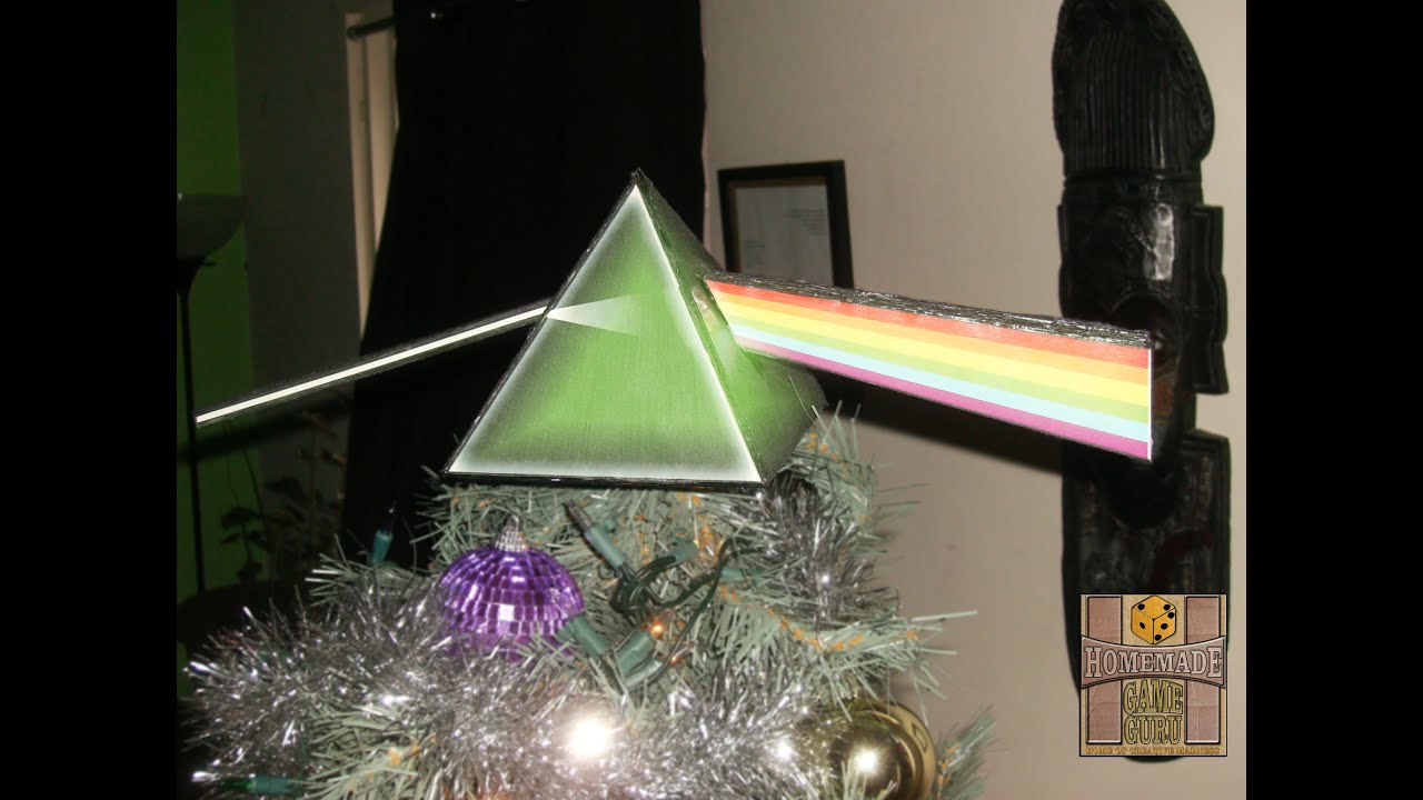 DIY Pink Floyd Prism Christmas Tree Star YouTube