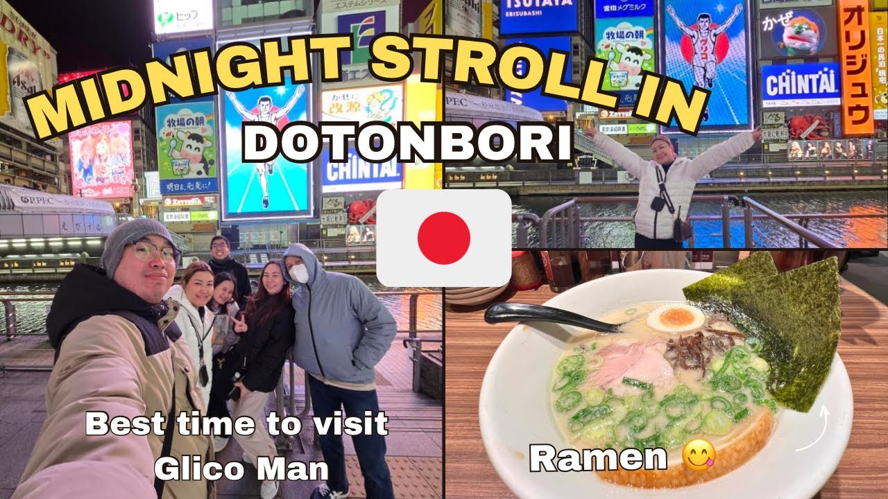 Best time to Visit Glico Man, What to expect? + Ramen for Dinner | kriserika