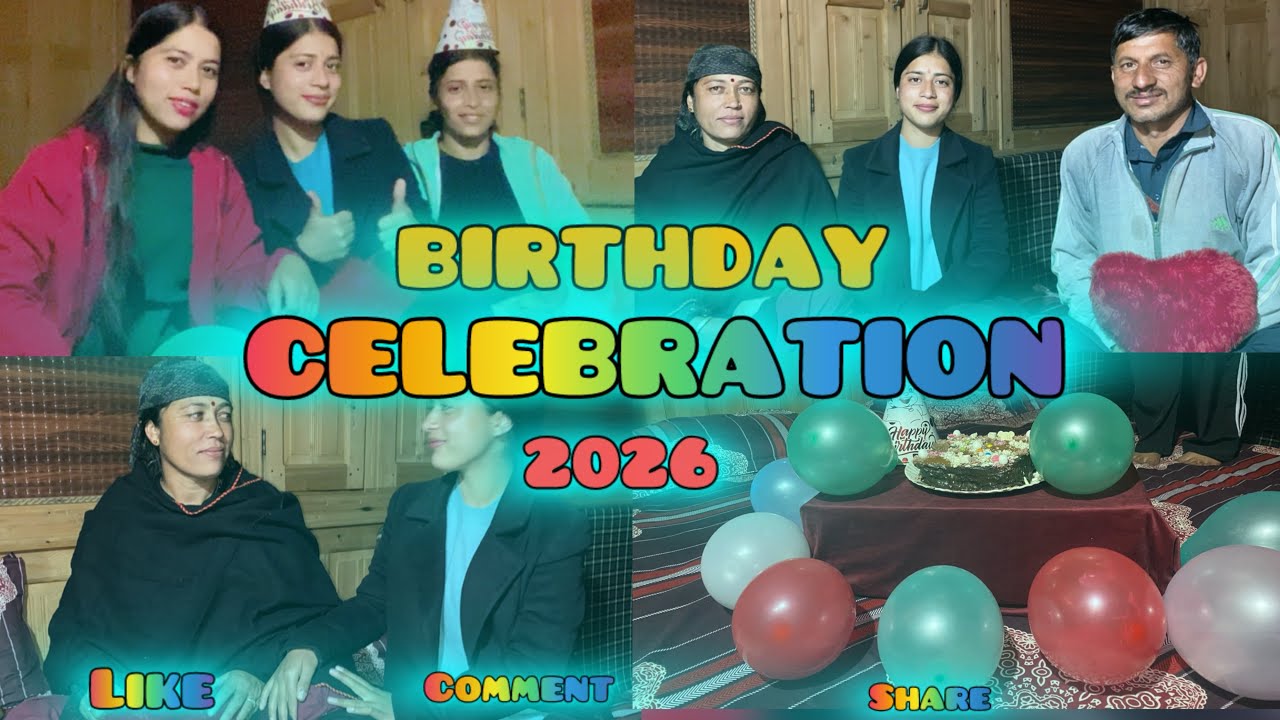 birthday celebration 2026 ❤️😍  Full blog❤️🥰  (masti, dance  )