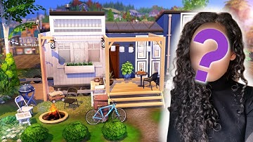 First Time FACECAM - TINY Modern Trailer Home + Q&A | THE SIMS 4 - Speed Build (NO CC)