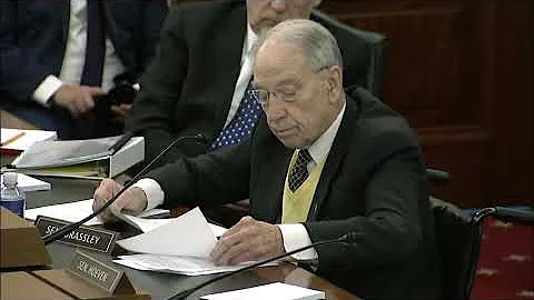 Grassley Questions Witnesses on 2023 Farm Bill at Senate Ag Committee Hearing