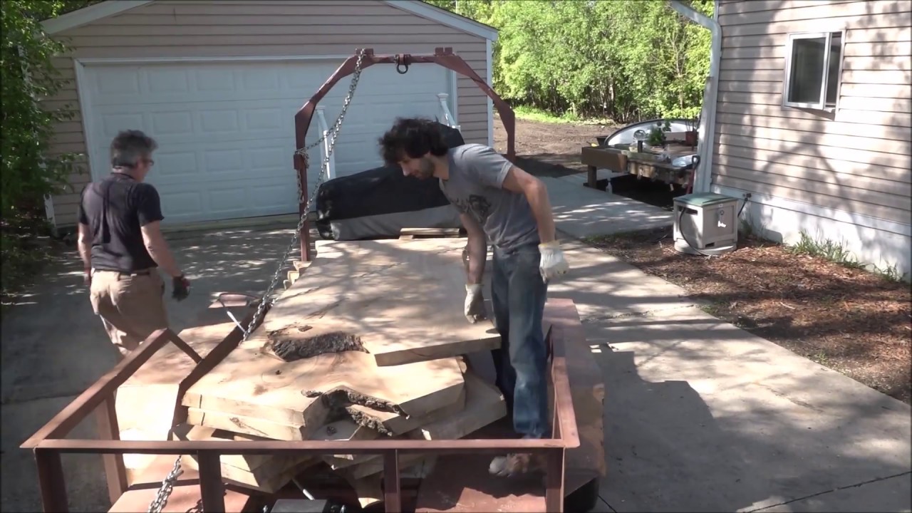 70 foot Chinese Elm for lumber Part 8 stacking and waiting