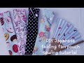 DIY Sensu Japanese Fan Pouch Sewing Tutorial ハギレで簡単手作り扇子入れ 箸袋にも