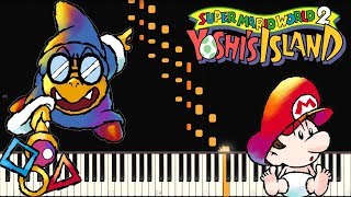 Super Mario World 2: Yoshi's Island - Castle & Fortress - Piano (Synthesia) chords