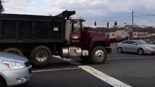 Mack dump truck and Western Star dump truck