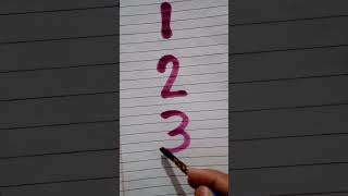 1 2 3 4 number #drawing #viralshort #youtubeshorts #viral #viralreels #youtube #reels #newreel ll