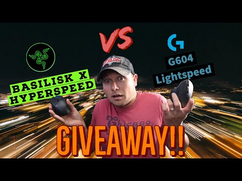 Razer Basilisk x HyperSpeed vs Logitech G604 LightSpeed! Giveaway!