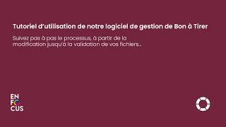 Tutoriel Utilisation Du Logiciel De Gestion De Bon À Tirer Uknow