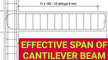 EFFECTIVE SPAN OF CANTILEVER SLAB & BEAM