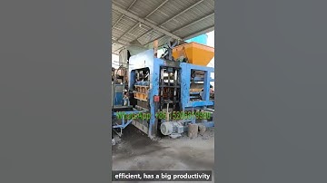 QT8-15 automatic concrete block manufacturing line factory for hollow block