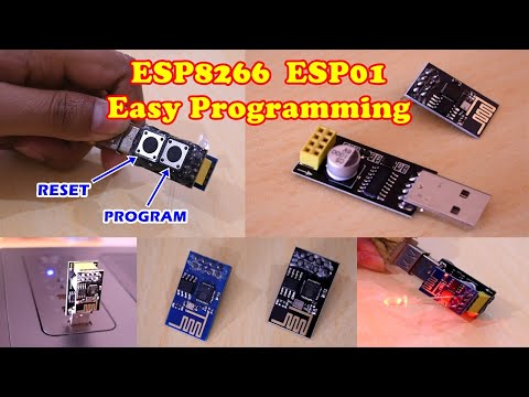 ESP8266 ESP01 Easy Programming & Adapter Modification