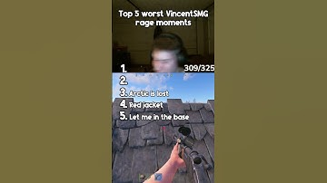 Top 5 Worst VincentSMG Rages #rust #rustrage #vincentsmg #vincentsmgrage #rustshorts #rustconsole