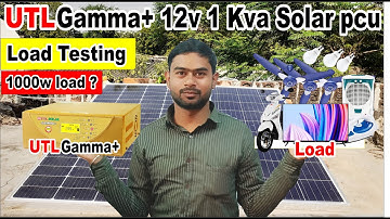 utl gamma plus 12v load test | Utl Gamma+ kitna load chala sakta hai | The power of gamma+ | #utlpcu