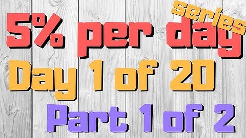 PROFIT 5% PER DAY SERIES : DAY 1 OF 20, PART 1 OF 2. BINARY TRADING BOT SAFE & CONSISTENT.