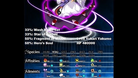 Labyrinth of Touhou 2 New game+ Hard Mode boss 44: Yukari Yakumo