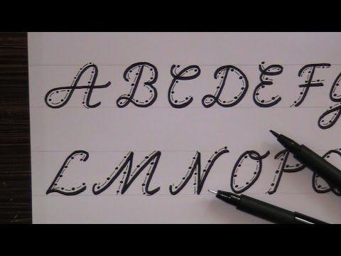 cursive fancy letters - how to write cursive fancy letters for