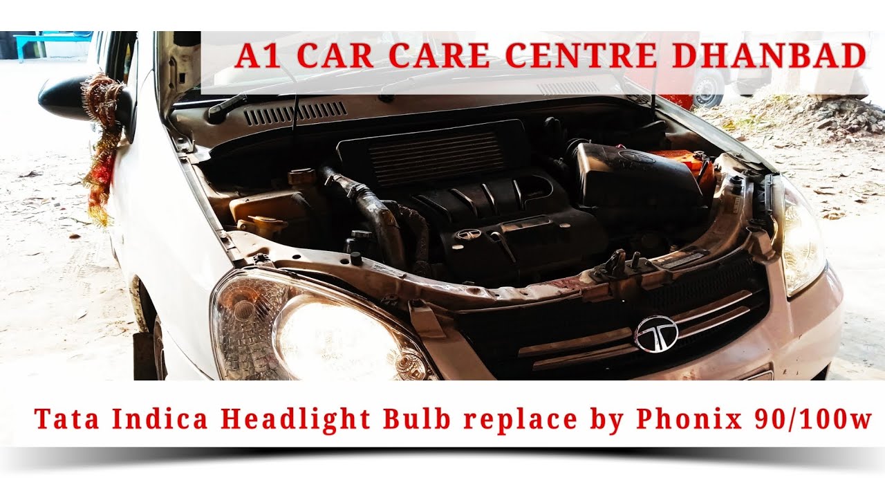 Tata Indica Headlight bulb change/Car Bulb replace with phonix 90/100w