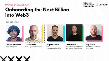 Onboarding the Next Billion into Web3 | European Blockchain Convention 9