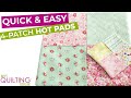 Quick &amp; Easy 4-patch Hot Pad/Coasters