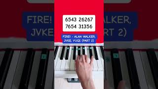 Fire! - Alan Walker, JVKE, YUQI (G)-IDLE (Piano Tutorial) #alanwalkermusic #jvke #easypianotutorial