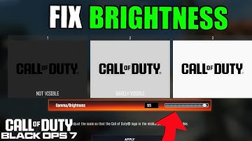 COD BLACK OPS 7 HOW TO CHANGE YOUR BRIGHTNESS & GAMMA  - Call of Duty BO7 Fix Brightness Visibility