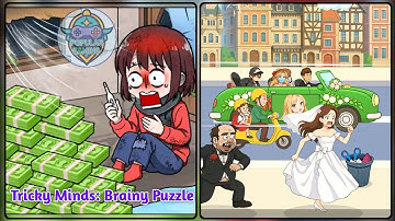 Tricky Minds Brainy Puzzle Level 119: Help The Bride Escape The Wedding !Gameplay Solution