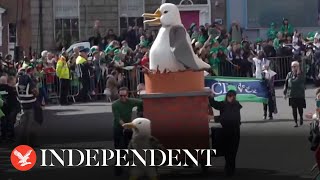 Live: St Patrick's Day parade marches through the Irish capital