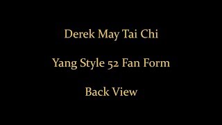 Tai Chi Yang 52 Fan Form - Back View