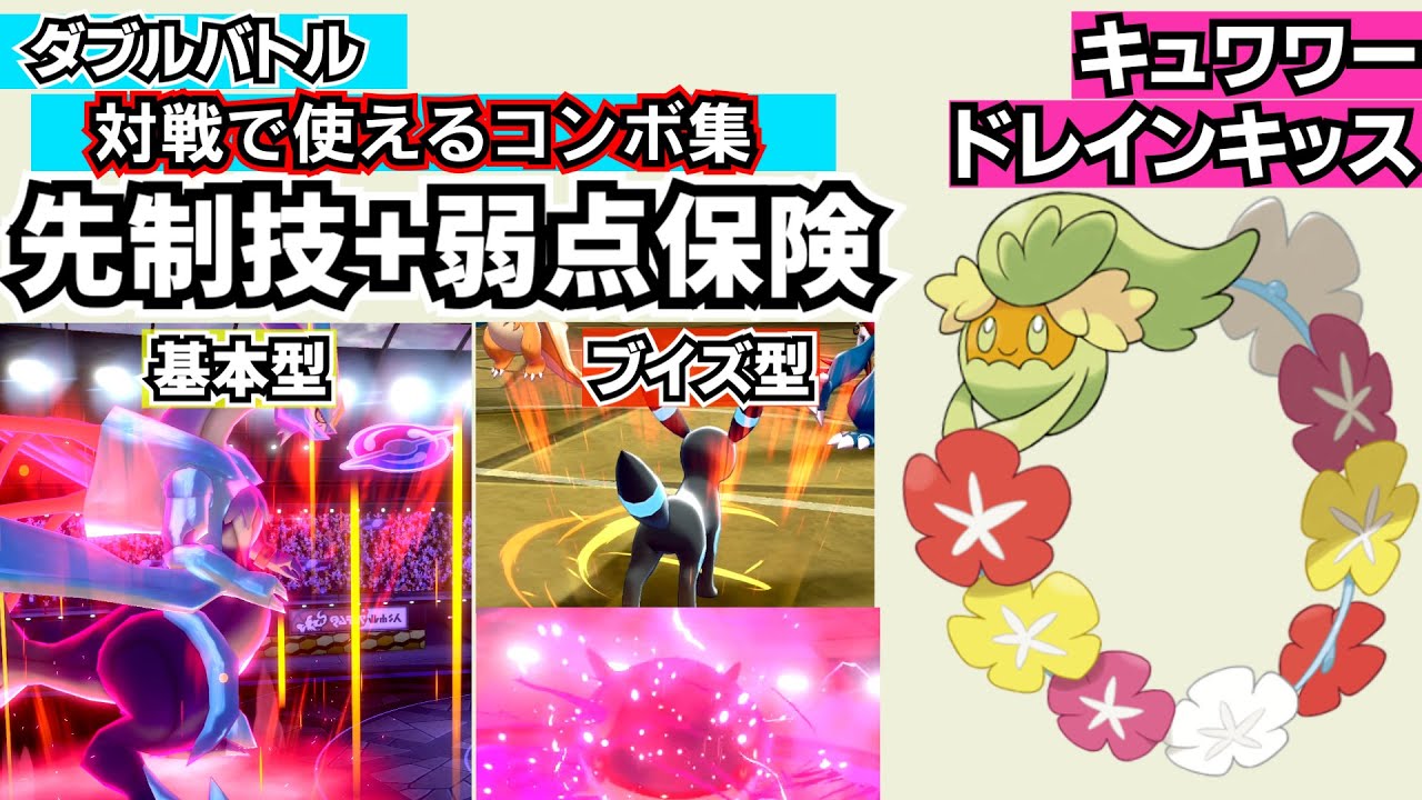 ダブル用コンボ 先制技 弱点保険で駆逐せよ ポケモン剣盾 Youtube