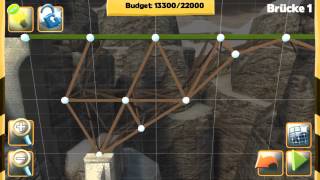 Bridge Constructor - Bridge 1 - The Ridge - Walkthrough