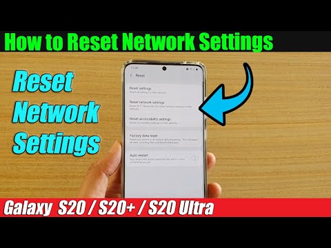 Galaxy S20/S20+: How to Reset Network Settings