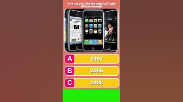 in what year the original  iphone  launch ? #quiz #iphone