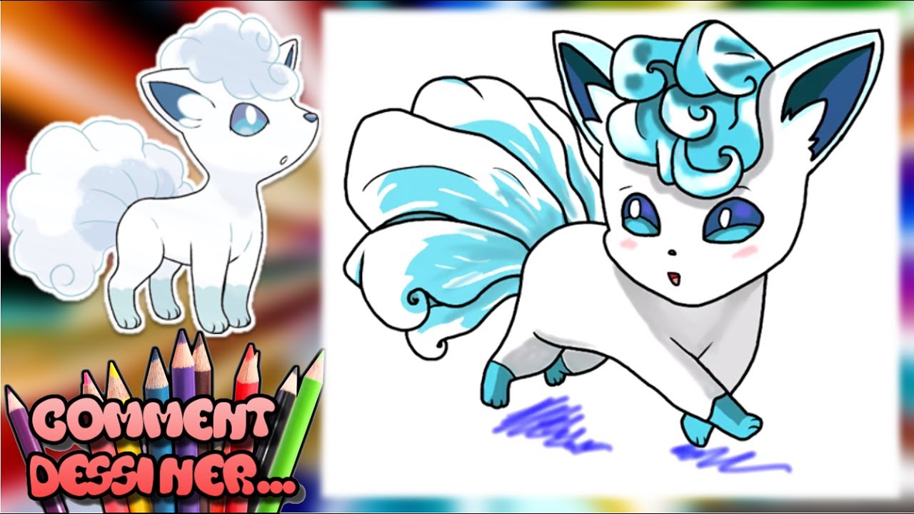 Comment Dessiner Goupix Dalola Tutoriel Dessin Pokémon Soleil Et Lune