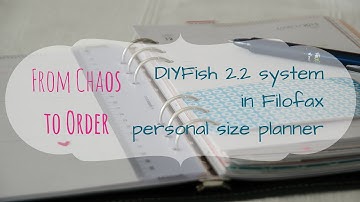 DIYFish system in Filofax personal size planner