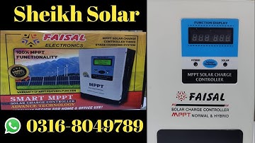 Faisal MPPT Charge Controller 65+ Amp 2023 New Body new Model by Sheikh Solar