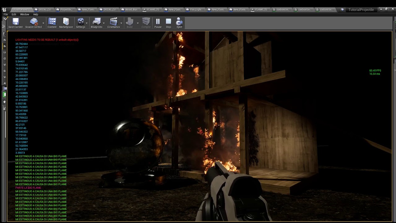 Fire Propagation System: Heavy Stress Test 2 - Unreal Engine 4