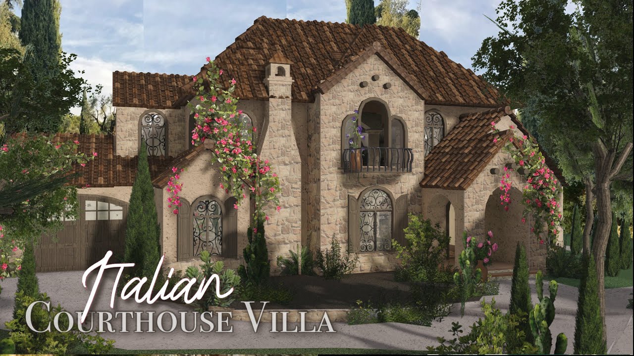 🪴 Roblox Bloxburg Italian Villa House I Casa Toscana 🌿 - YouTube
