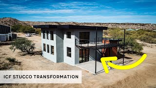 TIMELAPSE - INCREDIBLE ICF Stucco Transformation