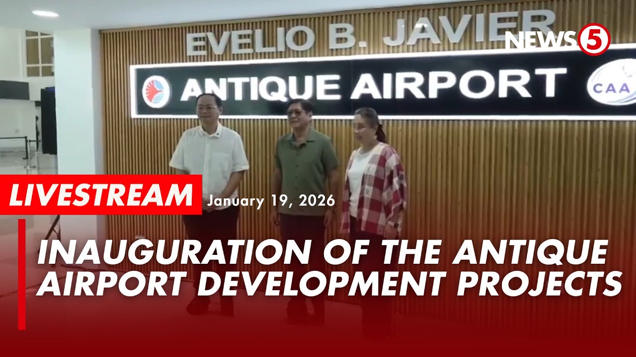 LIVE | President Bongbong Marcos Jr. inaugurates Antique Airport Development Project (Jan. 19, 2026)
